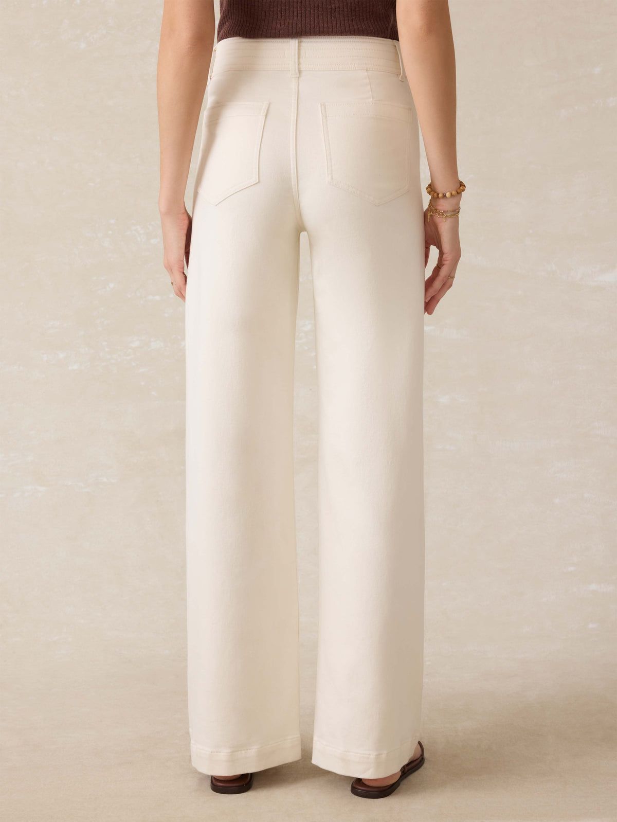 Stretch Terry Harbor Pant - Egret