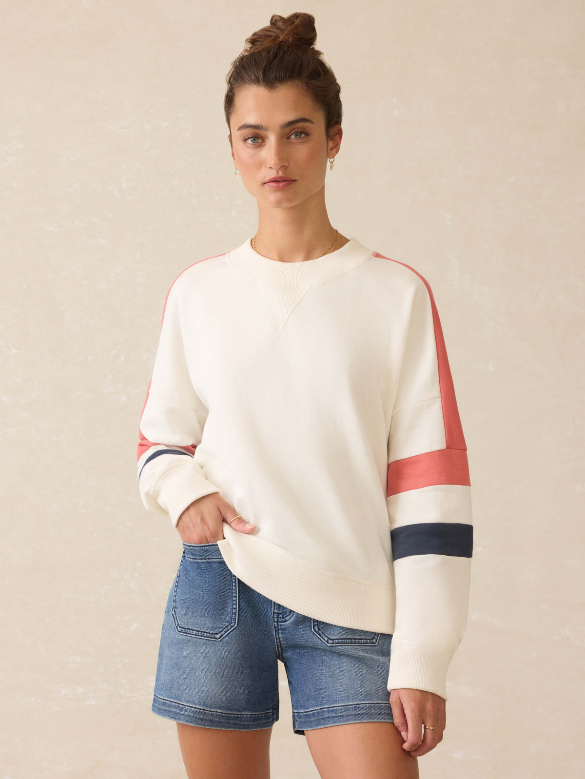 High Standard Fleece Varsity Crew - Rosewood Field