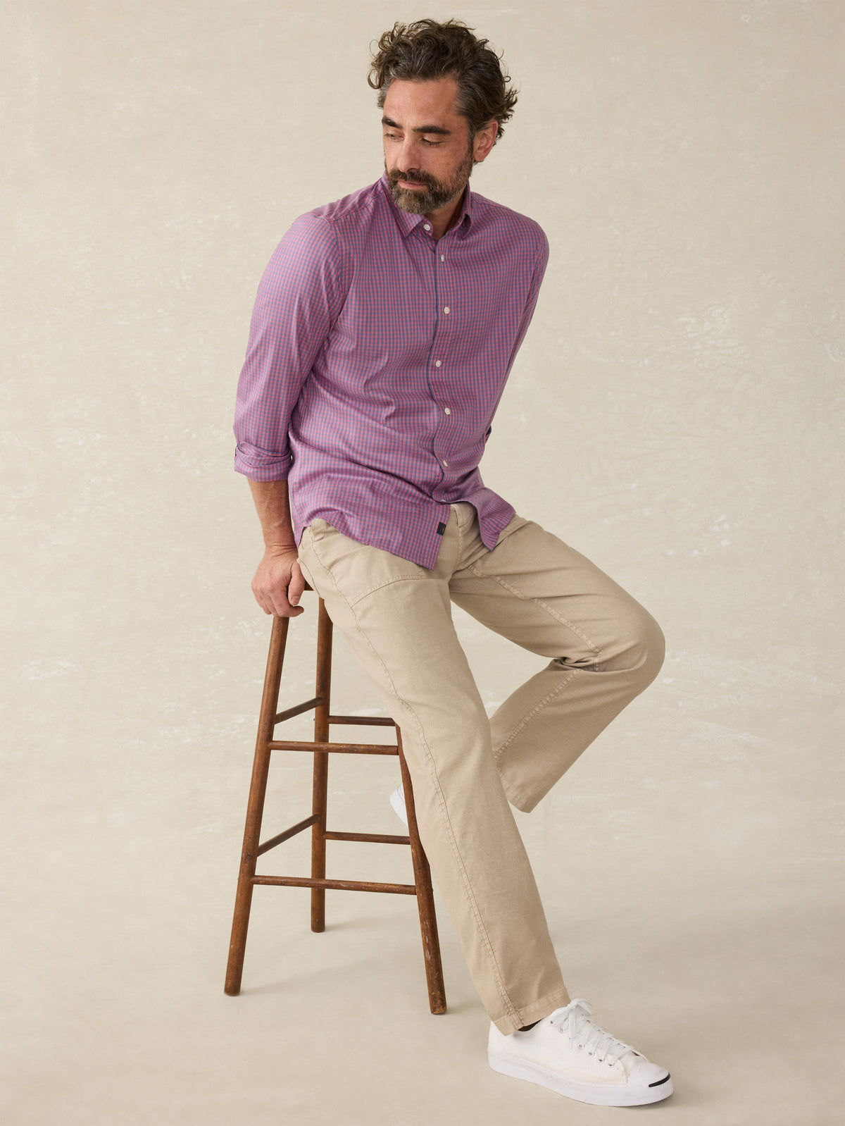 The Movement Shirt (Tall) - Blue Rose Gingham