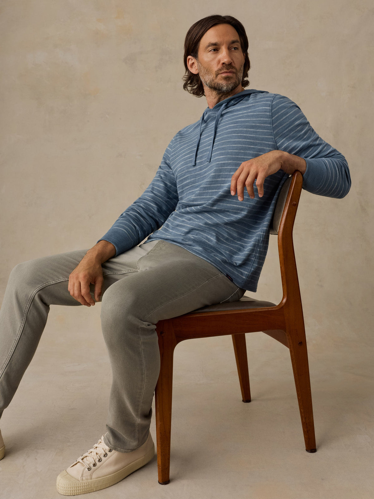 Stretch Terry 5-Pocket Athletic Fit Pant - Coastal Sage