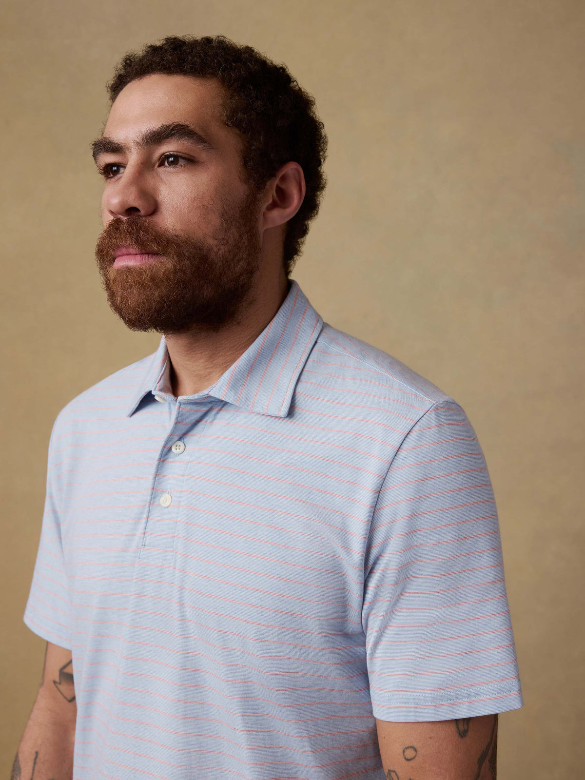 Short-Sleeve Movement Polo - Vista View Stripe