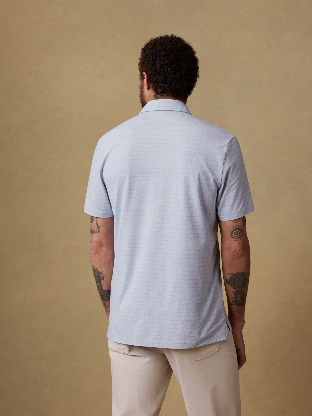 Short-Sleeve Movement Polo - Vista View Stripe