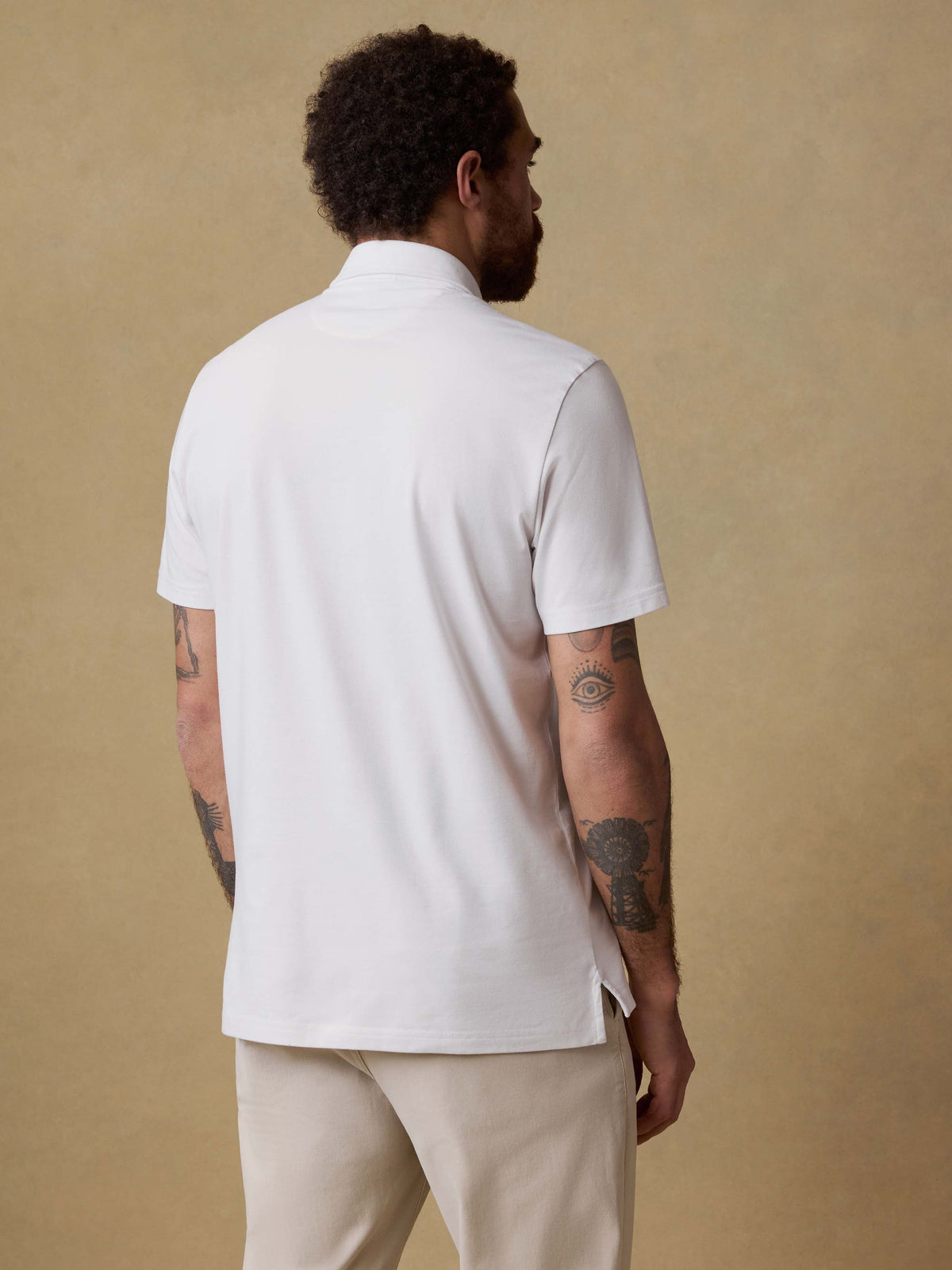 Short-Sleeve Movement Pique Polo - Pure White