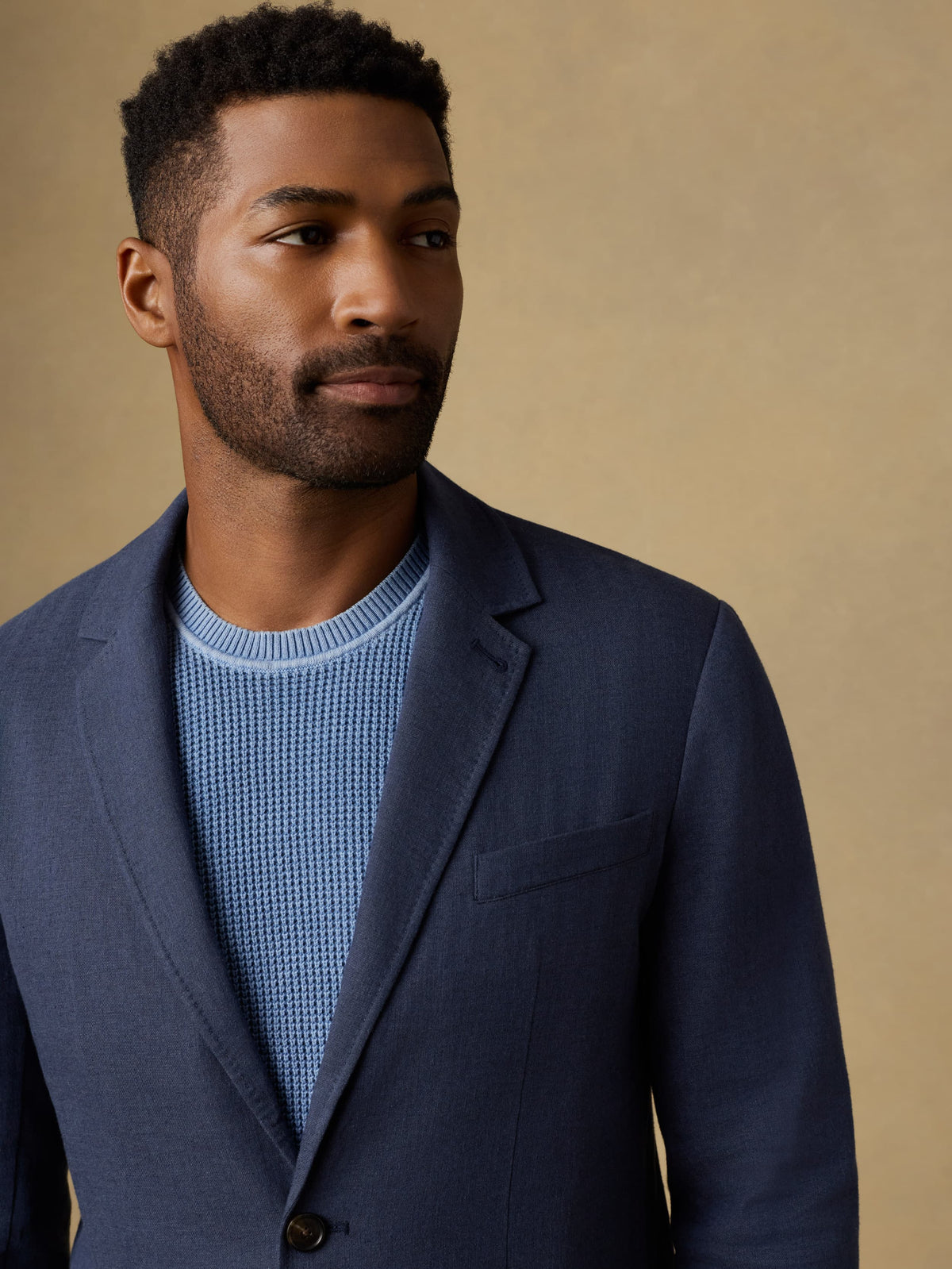 Movement Linen Blazer - Deep Sea Navy