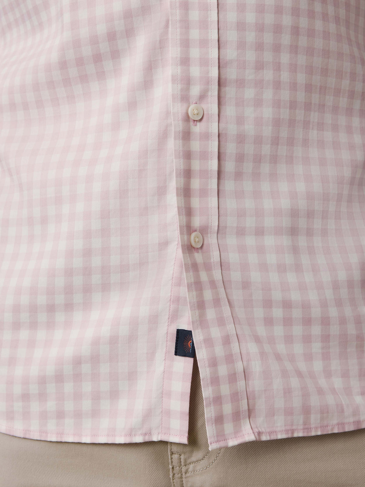 The Movement Shirt - Rose White Gingham