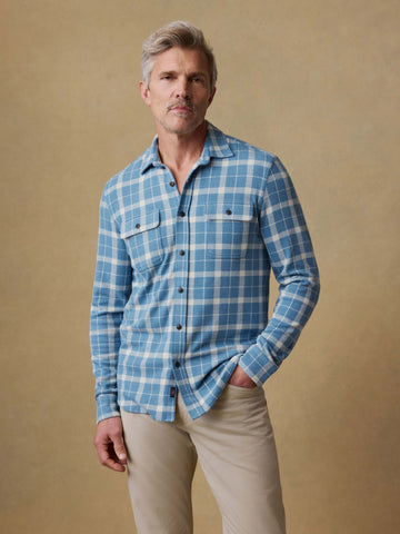 Legend Sweater Shirt - Blue Landing Plaid