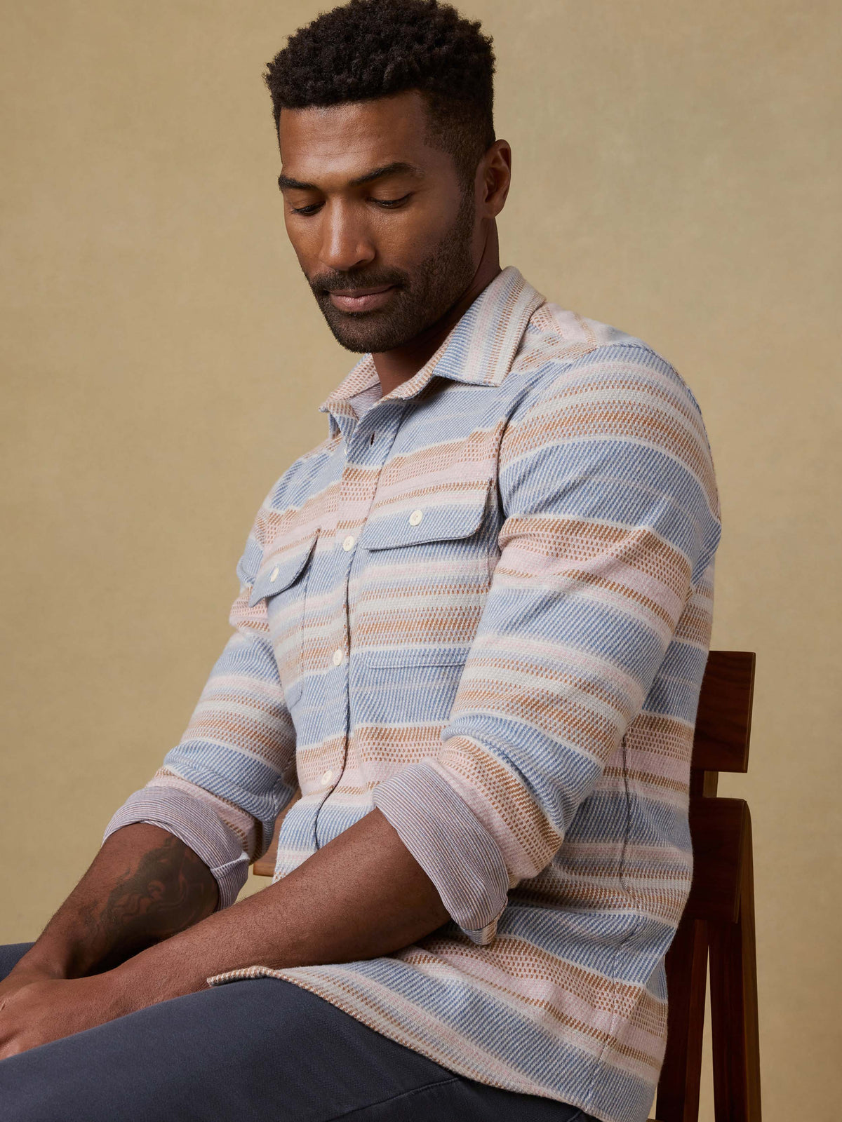 Legend Sweater Shirt - Isle Breeze Stripe