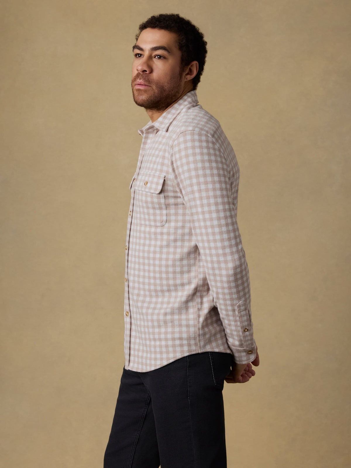 Legend Sweater Shirt - Shore Tan Gingham