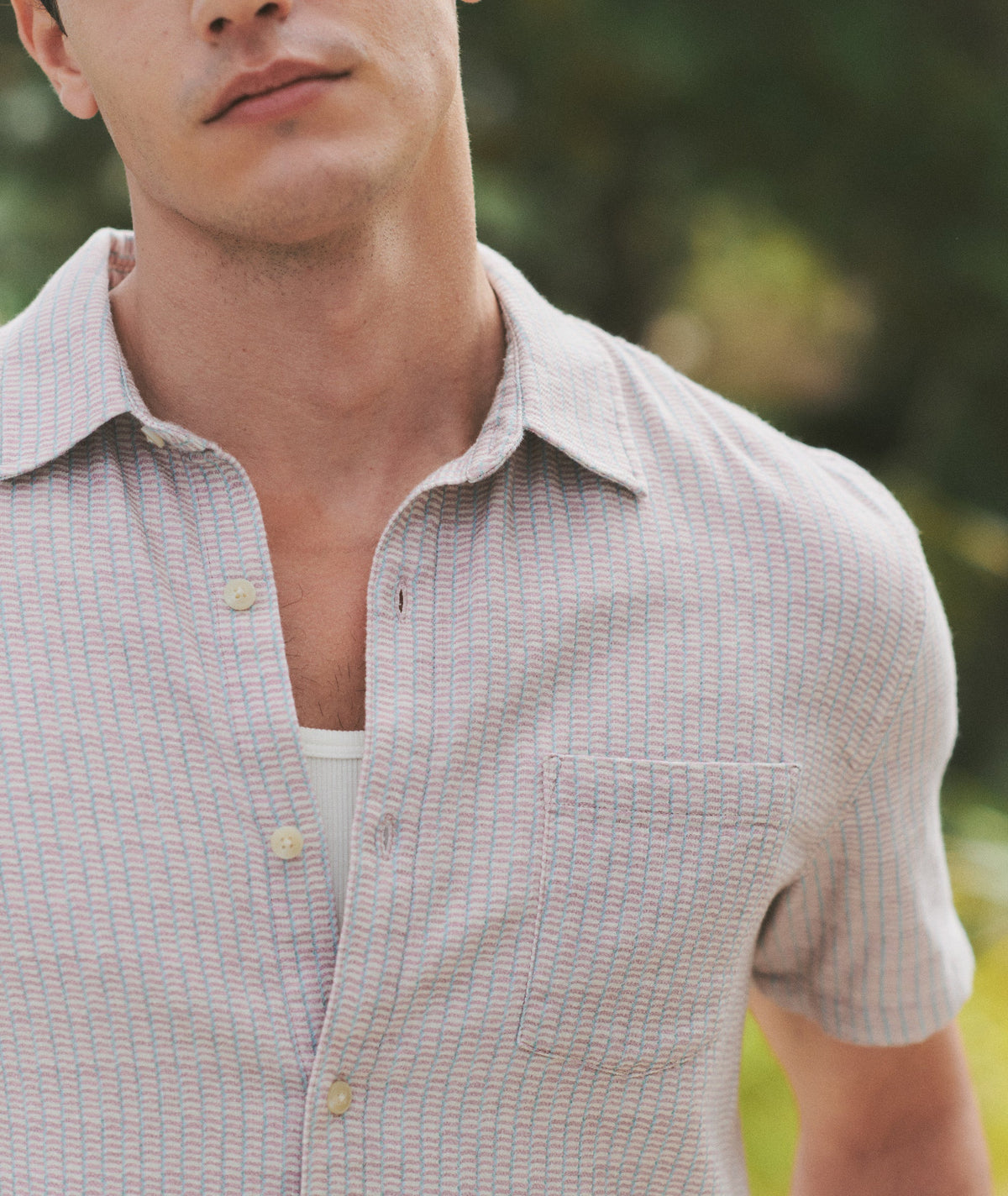 Stretch Selvage Short Sleeve Shirt