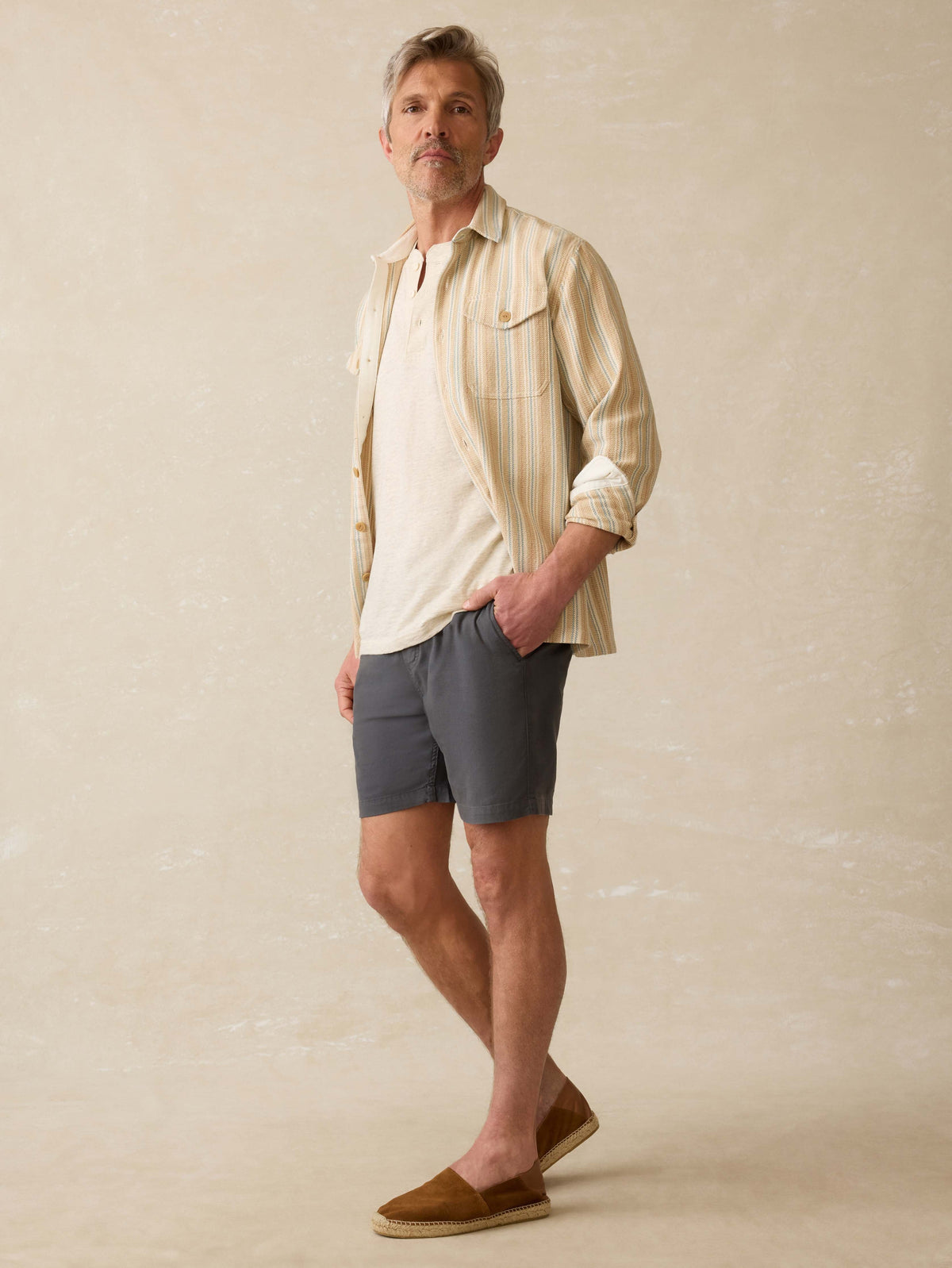 Vista Overshirt - Golden Hour Stripe