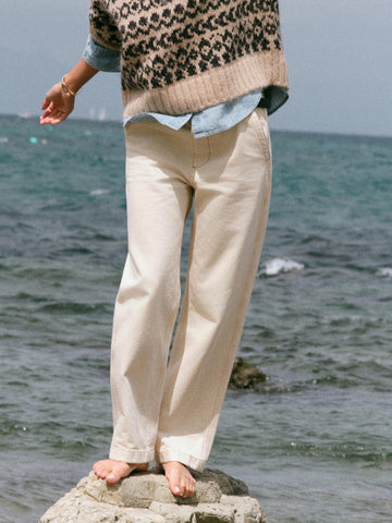 Driftwood Denim Pant - Almond Milk