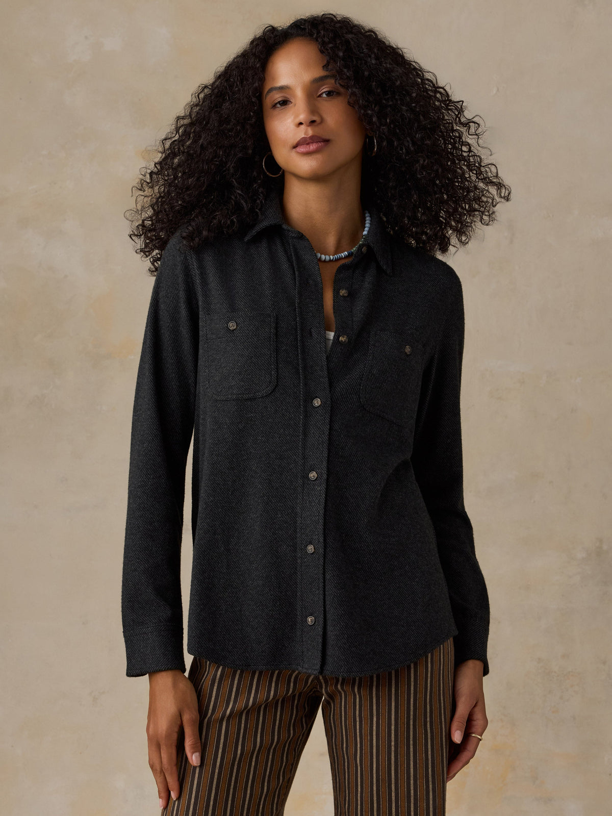 Legend Sweater Shirt - Heathered Black Twill