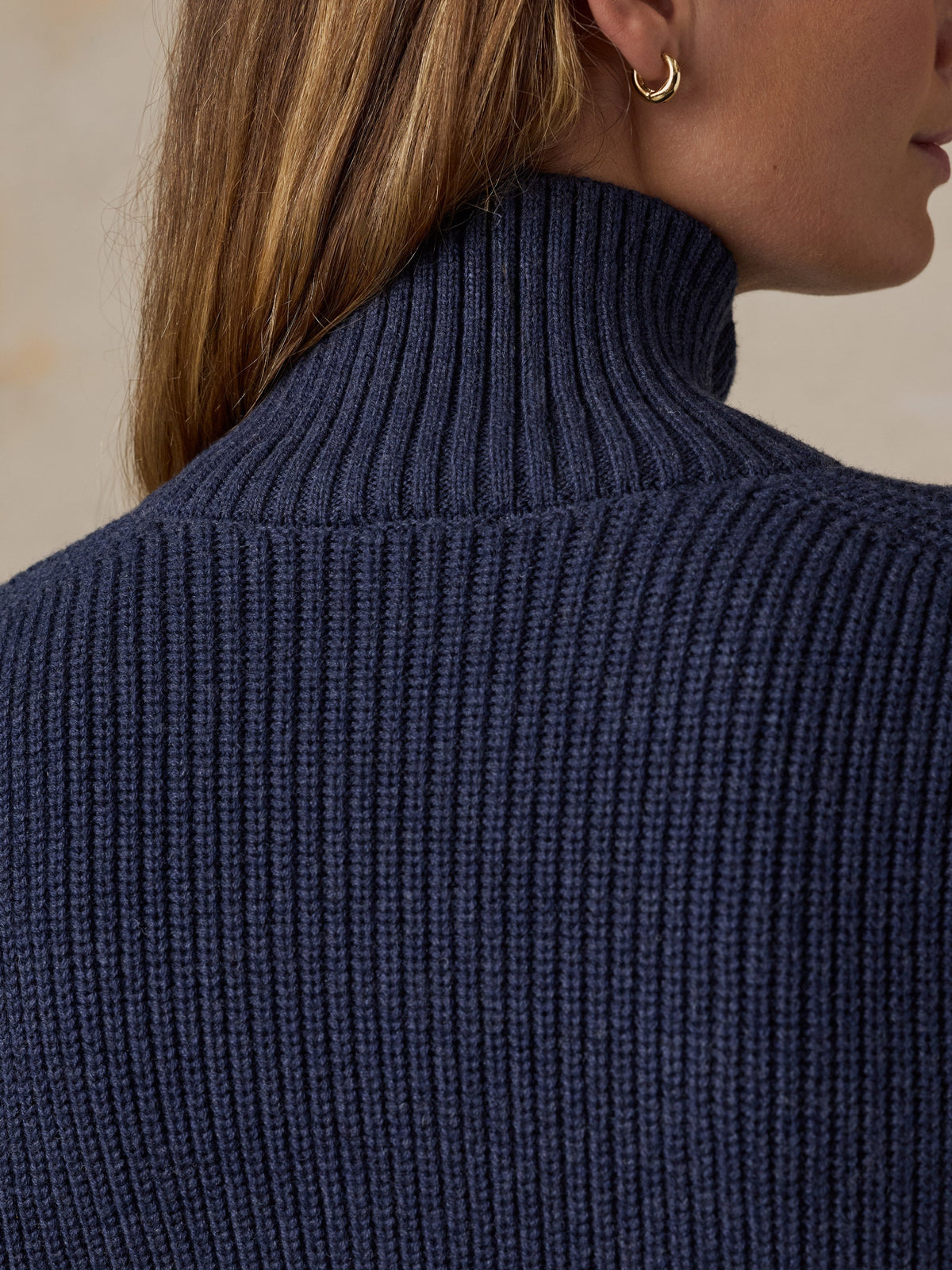Northshore Quarter Zip - Midnight Vintage Indigo
