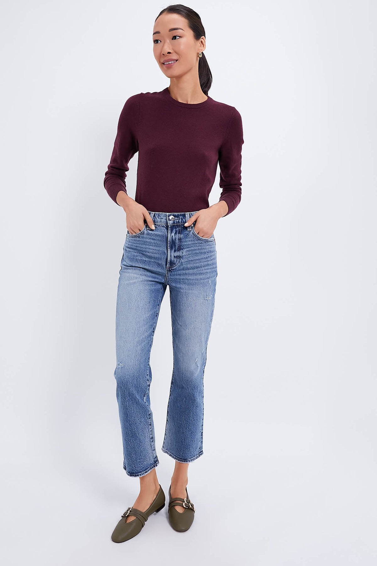 Winetasting Cashmere Elizabeth Crewneck