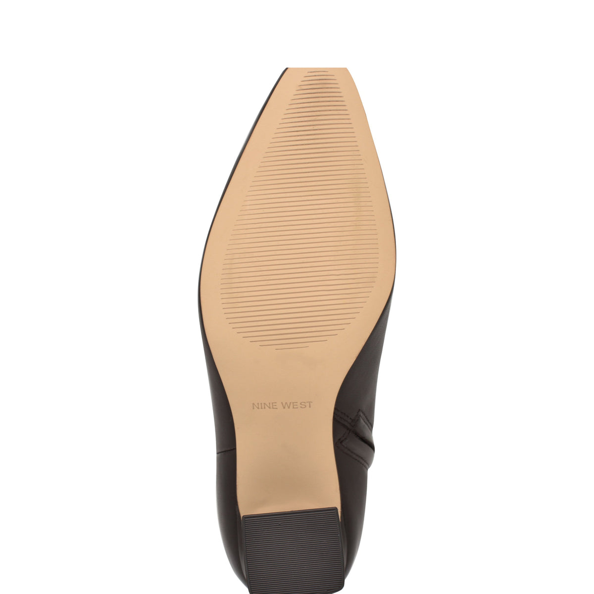 Reraye Block Heel Ankle Leather Booties