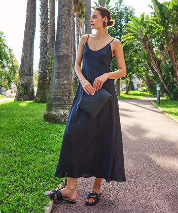 DRESS SINGLET LONG LINEN