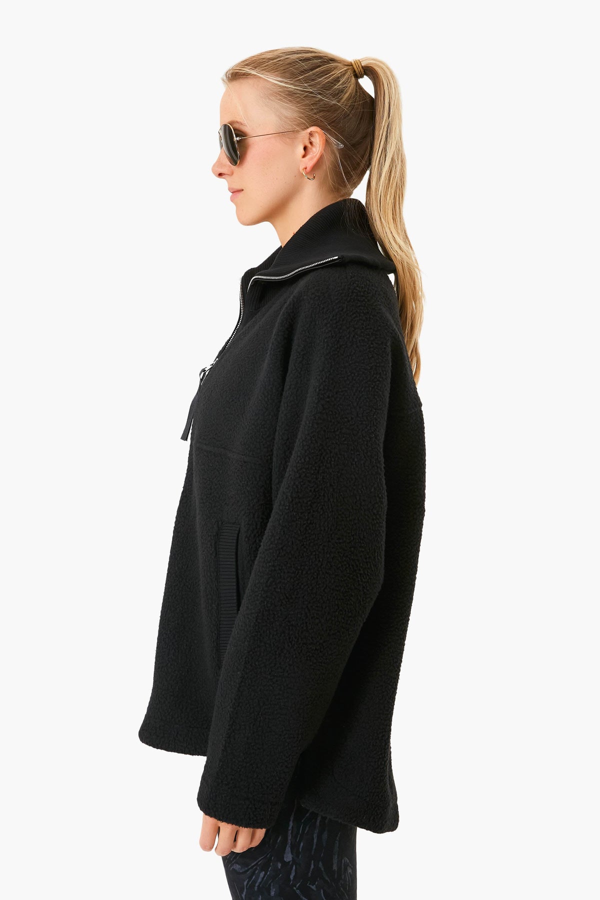 Black Olivia Fleece Jacket