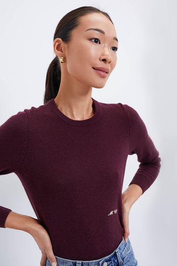 Winetasting Cashmere Elizabeth Crewneck
