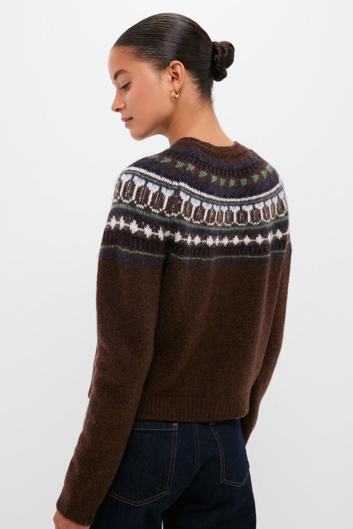 Chestnut Charlotte Wool Fairisle Sweater