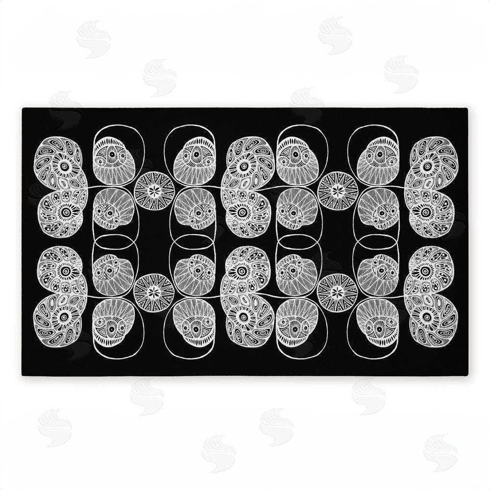 El Perkin | Patterned Elemental Shapes Non-Woven Door Mat