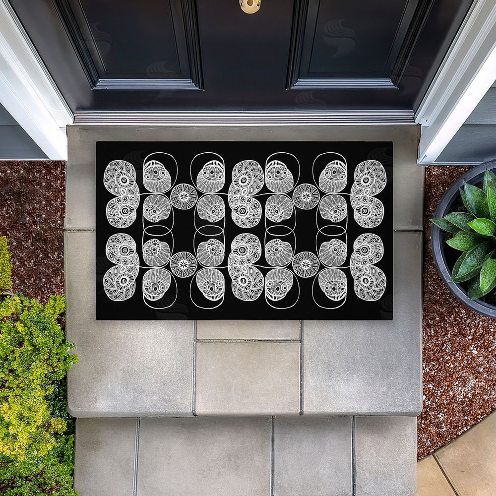 El Perkin | Patterned Elemental Shapes Non-Woven Door Mat