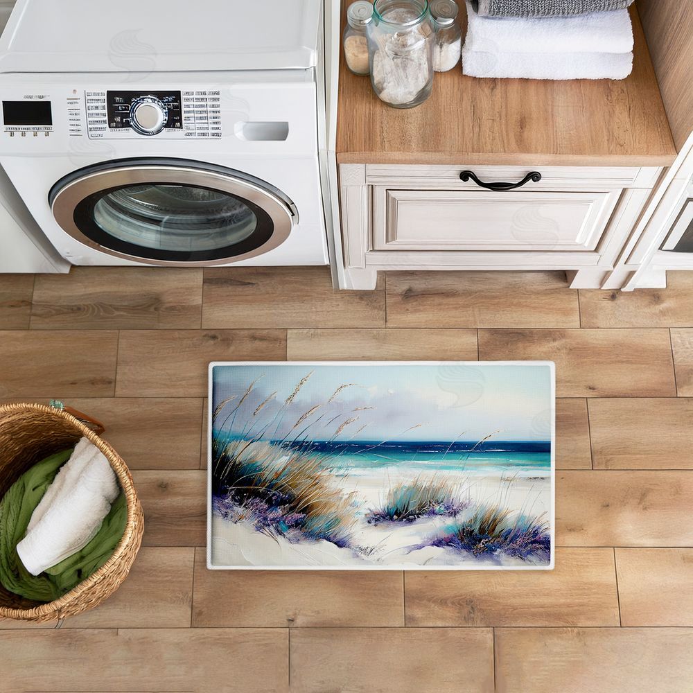 Sasha | Windblown Beach Grasses Plush Bath Mat