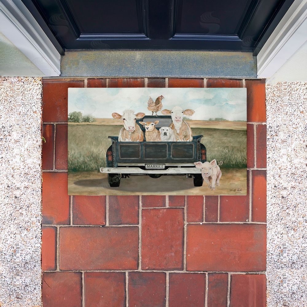 Cindy Jacobs | Ready For A Ride Animals Non-Woven Door Mat