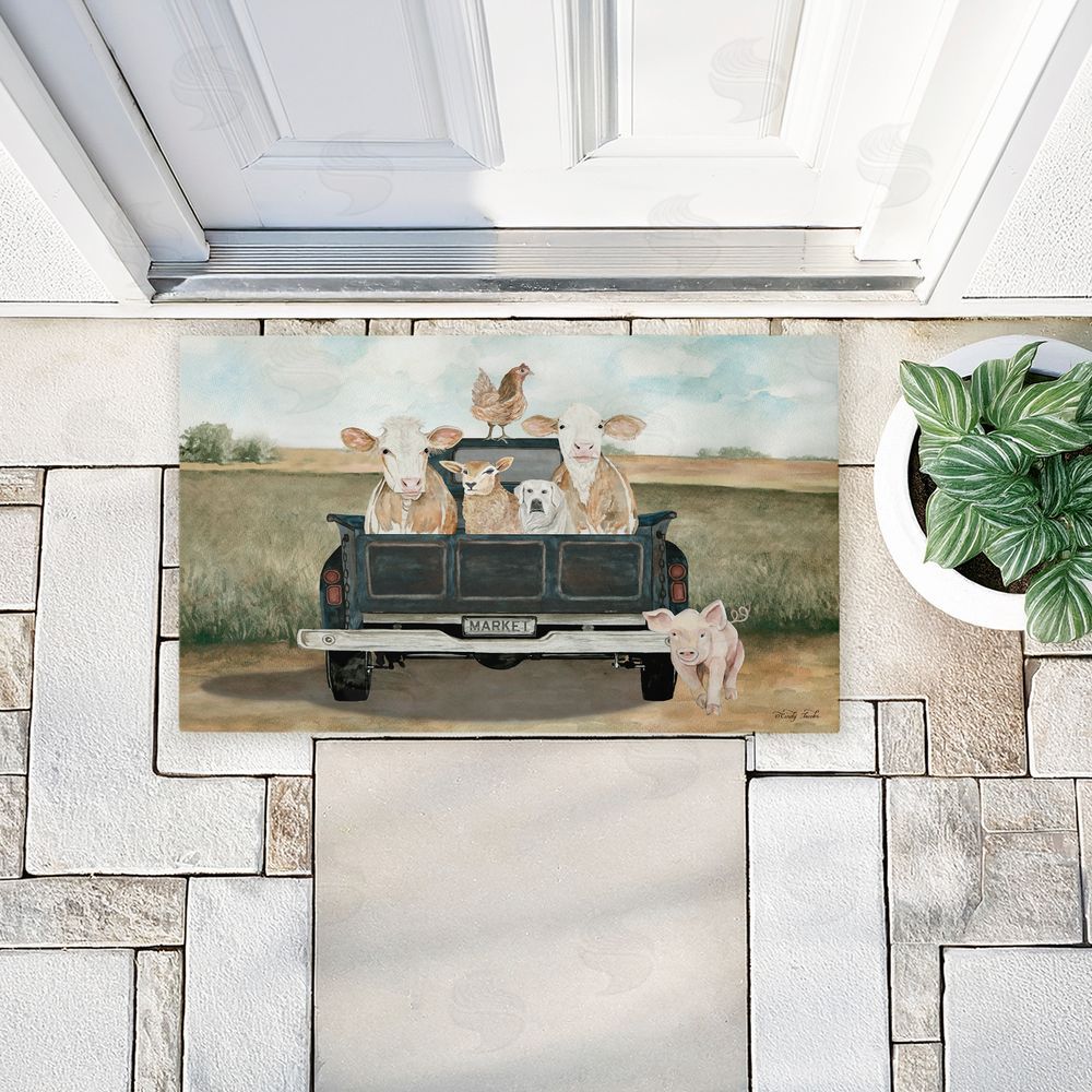 Cindy Jacobs | Ready For A Ride Animals Non-Woven Door Mat
