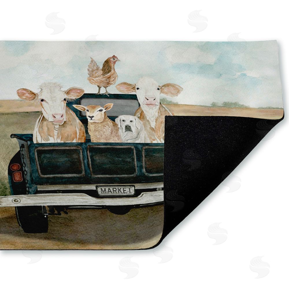 Cindy Jacobs | Ready For A Ride Animals Non-Woven Door Mat