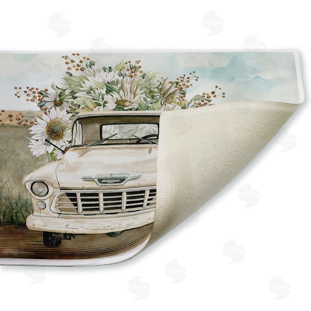 Cindy Jacobs | Vintage Flower Delivery Plush Bath Mat