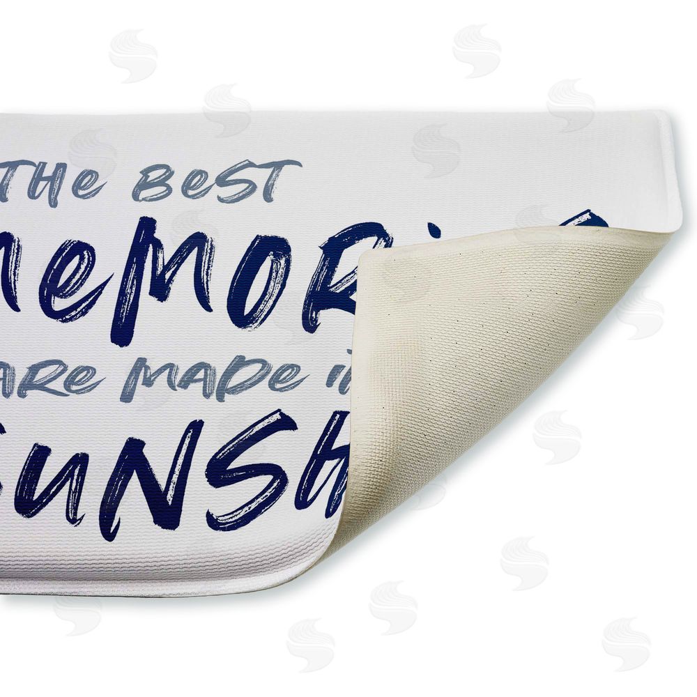 Lettered and Lined | Best Memories In Sunshine Plush Bath Mat