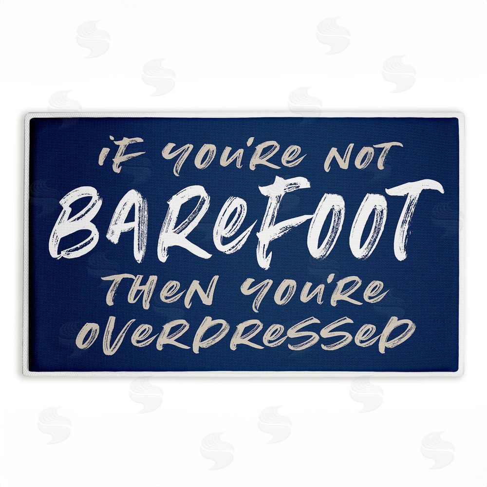 Lettered and Lined | Not Barefoot Then Overdressed Plush Bath Mat