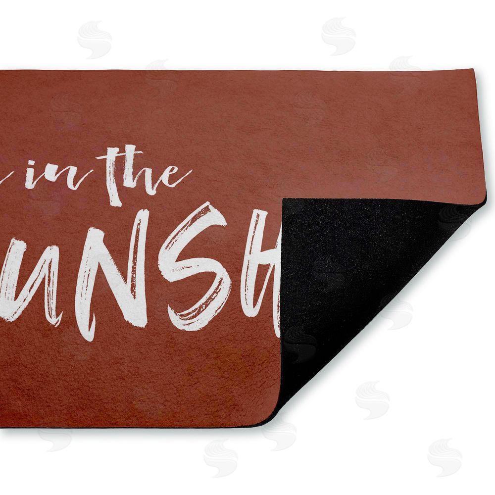 Lettered and Lined | Live In The Sunshine Non-Woven Door Mat