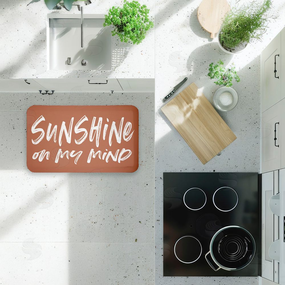 Lettered and Lined | Tan Sunshine On My Mind Anti-Fatigue Mat