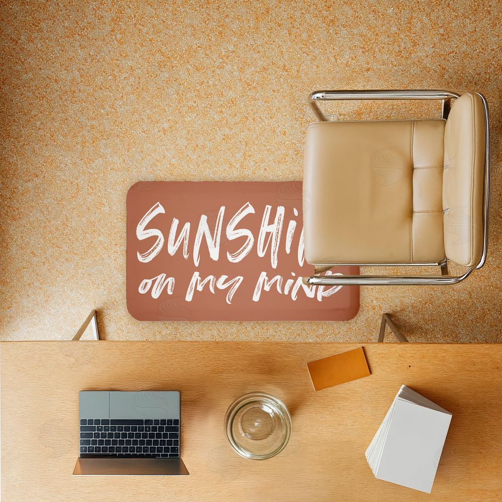 Lettered and Lined | Tan Sunshine On My Mind Anti-Fatigue Mat