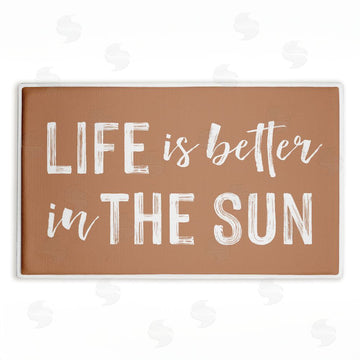 Lettered and Lined | Better In The Sun Plush Bath Mat