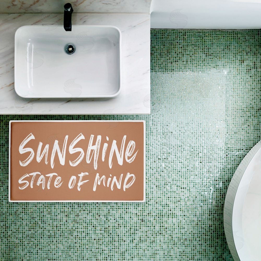 Lettered and Lined | Sunshine Summer Sentiment Plush Bath Mat