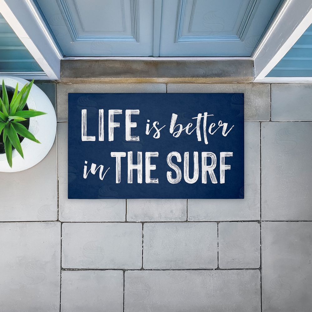 Lettered and Lined | Better In The Surf Sentiment Non-Woven Door Mat