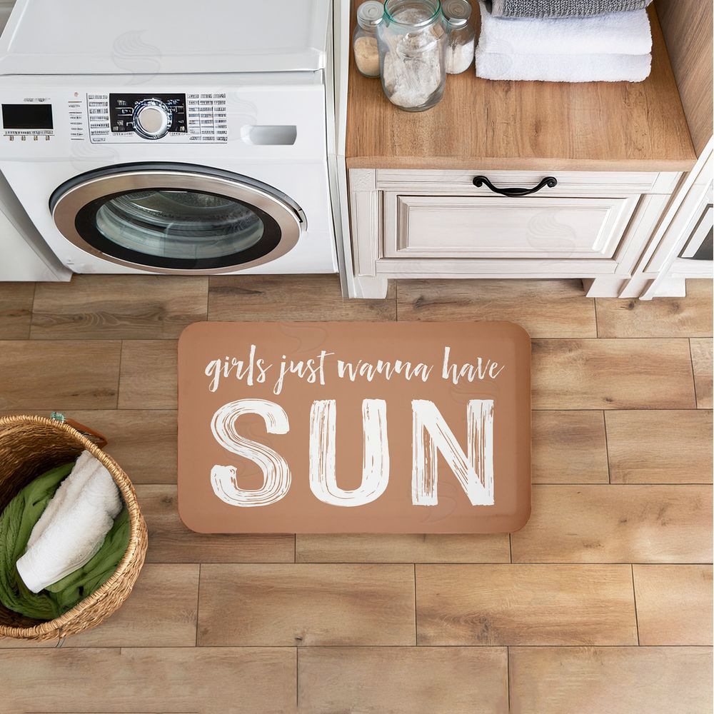 Lettered and Lined | Girls Just Wanna Have Sun Anti-Fatigue Mat