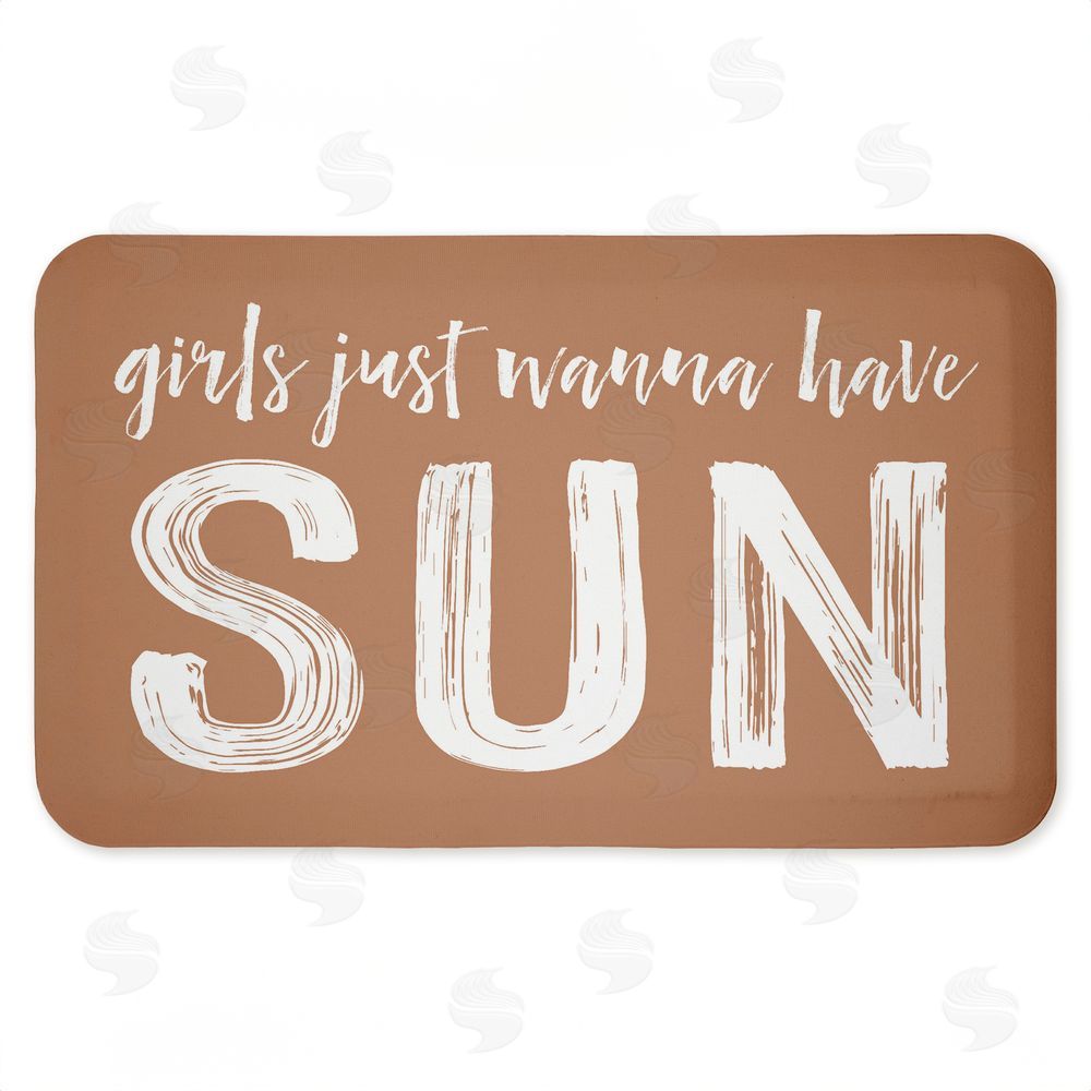 Lettered and Lined | Girls Just Wanna Have Sun Anti-Fatigue Mat