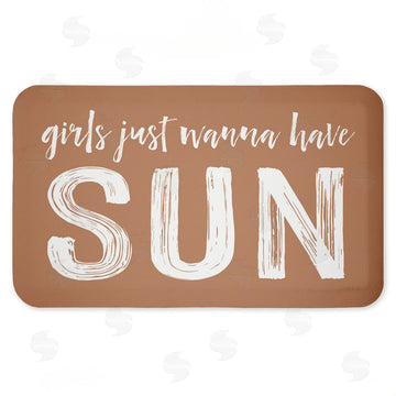 Lettered and Lined | Girls Just Wanna Have Sun Anti-Fatigue Mat