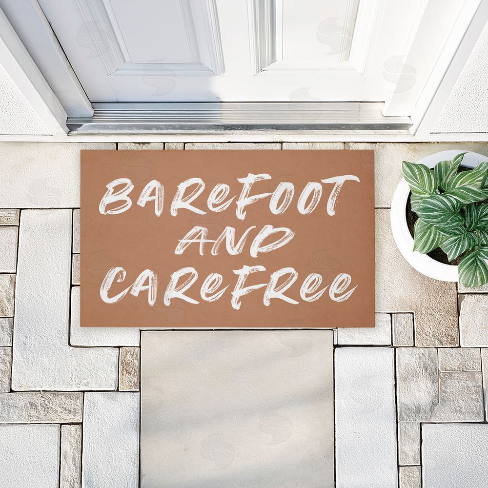 Lettered and Lined | Barfoot & Carefree Summer Non-Woven Door Mat