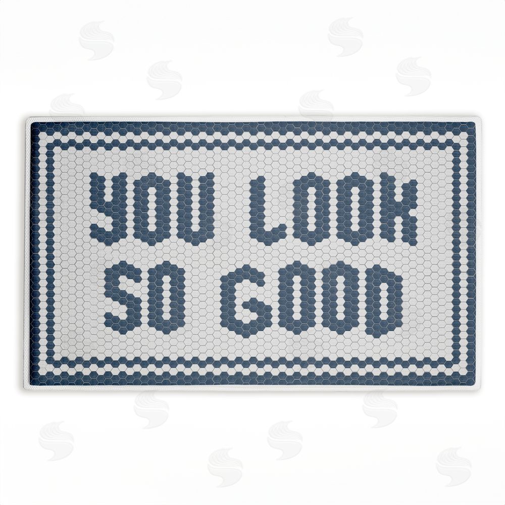 Lettered and Lined | Muted You Look So Good Plush Bath Mat