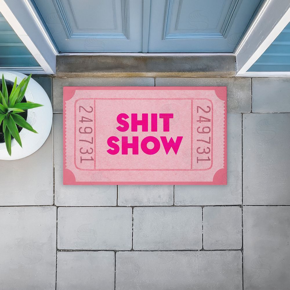 Stupell Studio | Pink Sh*t Show Ticket Non-Woven Door Mat