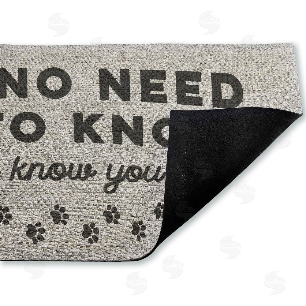 Stupell Studio | No Need To Knock Faux Sisal Door Mat