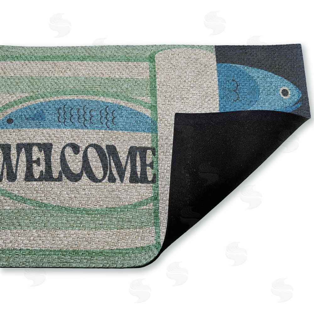 Stupell Studio | Welcome Tuna Can Faux Sisal Door Mat