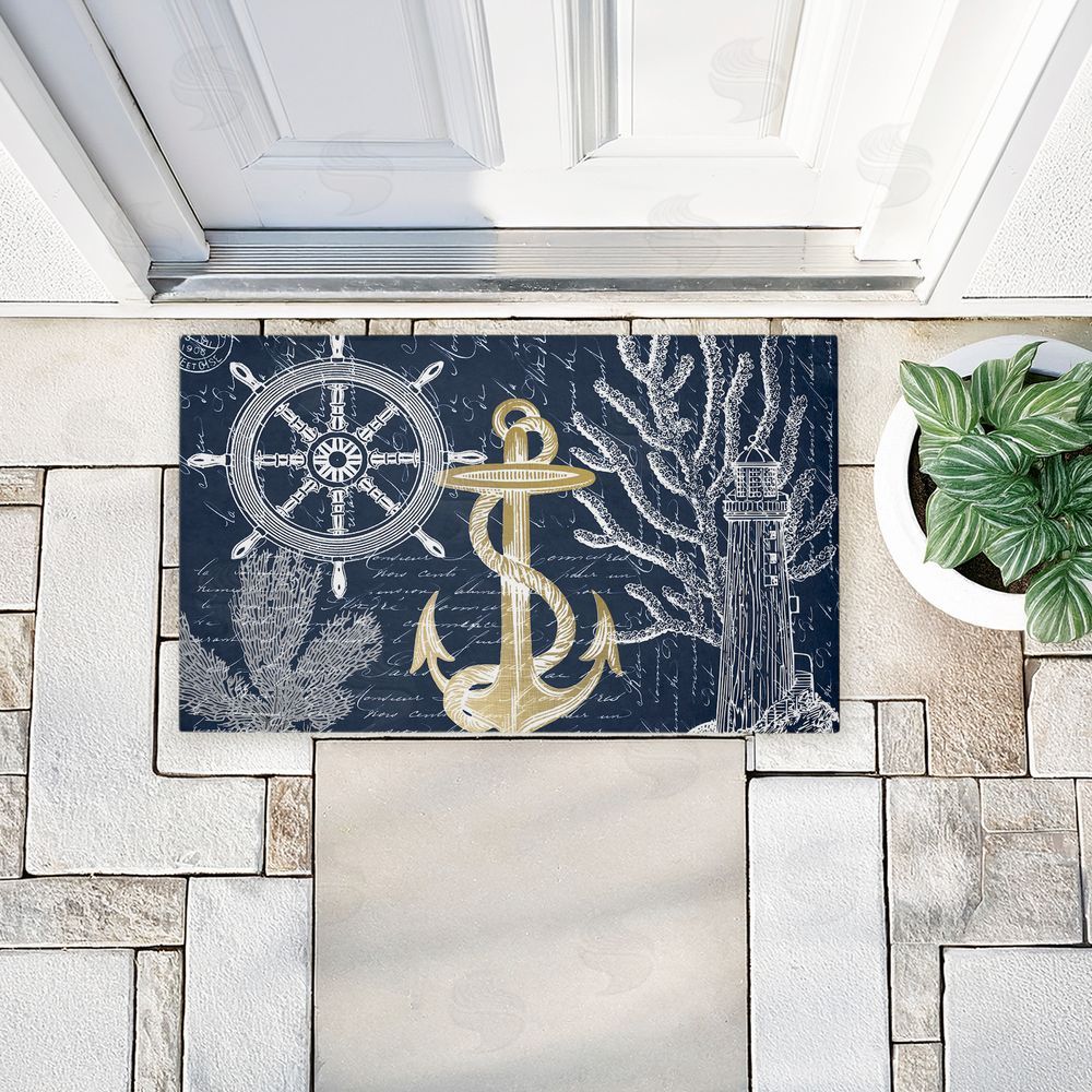 Kim Allen | Vintage Nautical Sea Letters Non-Woven Door Mat