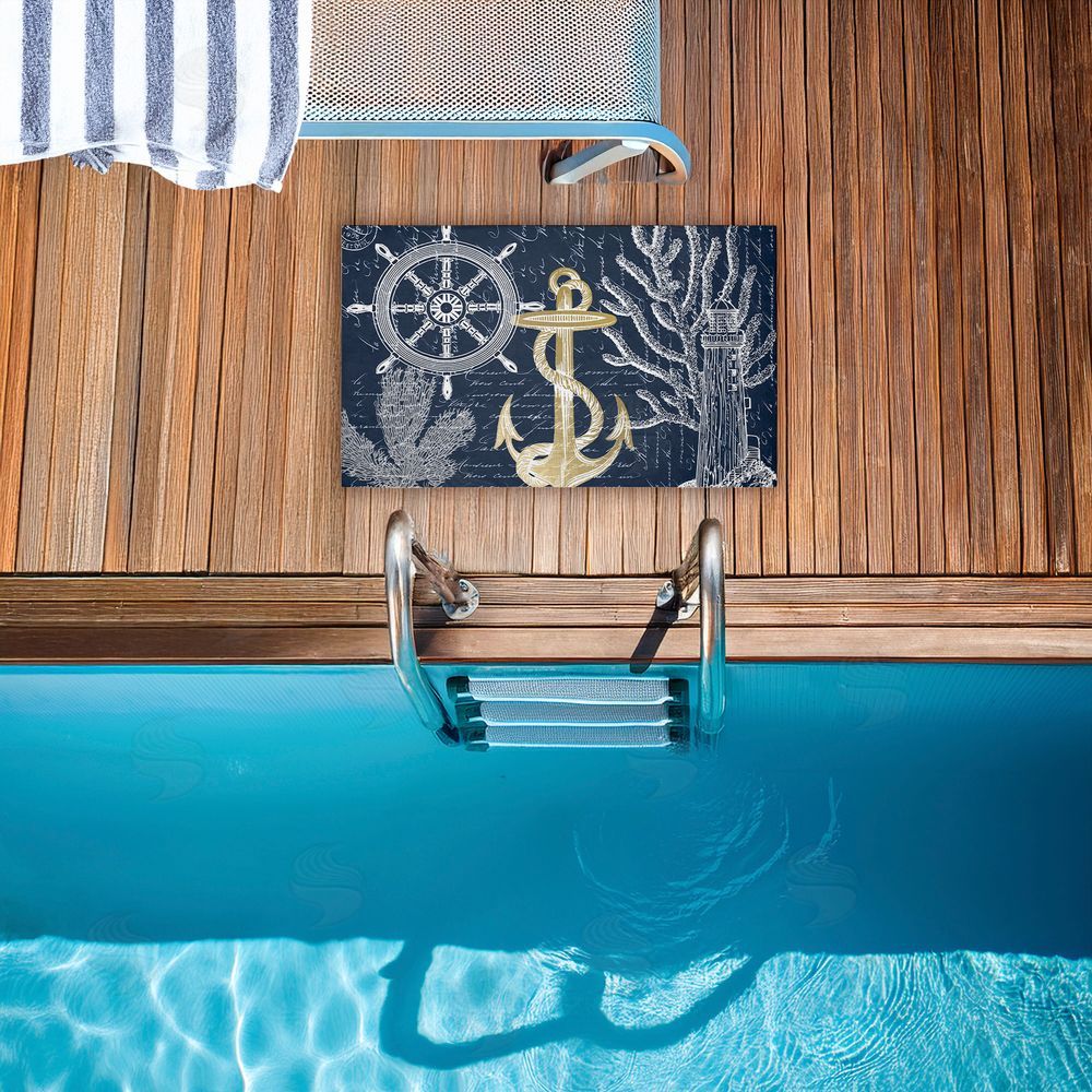 Kim Allen | Vintage Nautical Sea Letters Non-Woven Door Mat