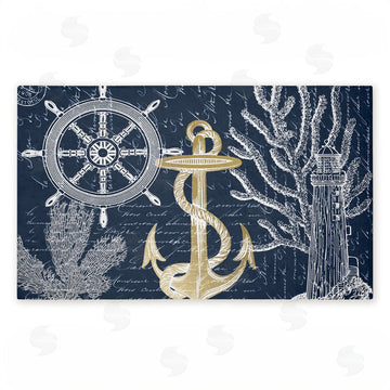 Kim Allen | Vintage Nautical Sea Letters Non-Woven Door Mat