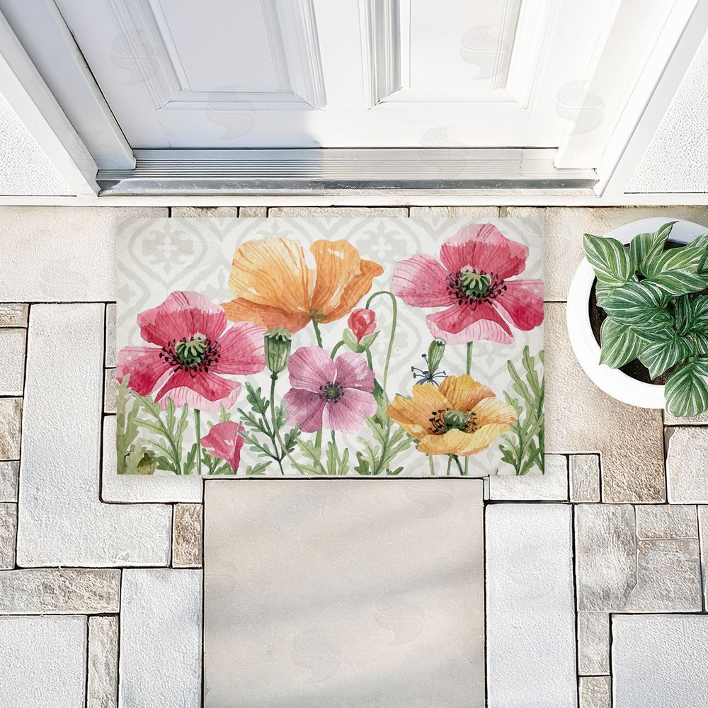 Kim Allen | Poppy Place on Geometric Non-Woven Door Mat